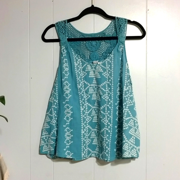 Melrose and Market Tops - Melrose and Market Casual Tank with Crochet Back